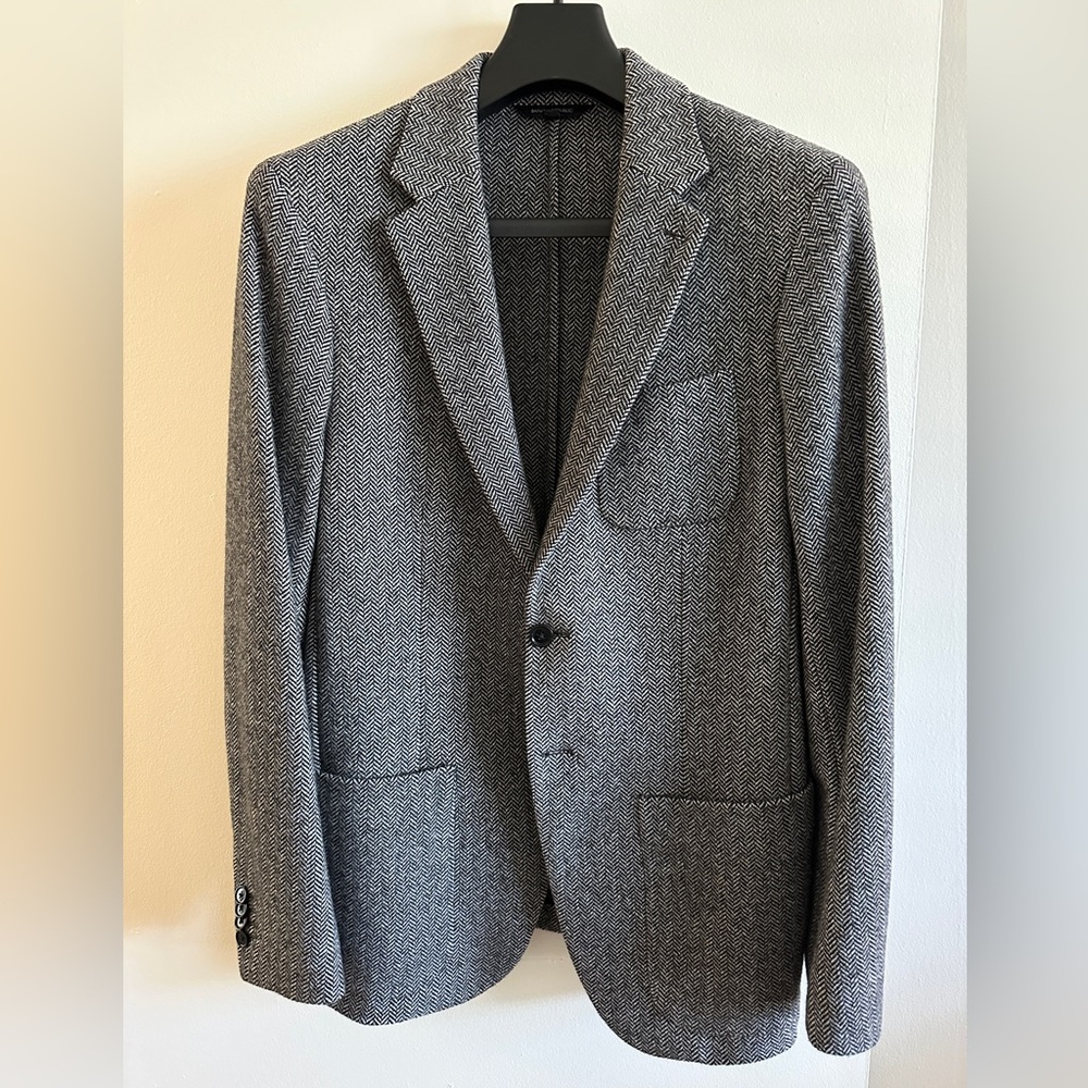 Banana Republic Unlined Herringbone Single-Vent Blazer - Men’s 40R